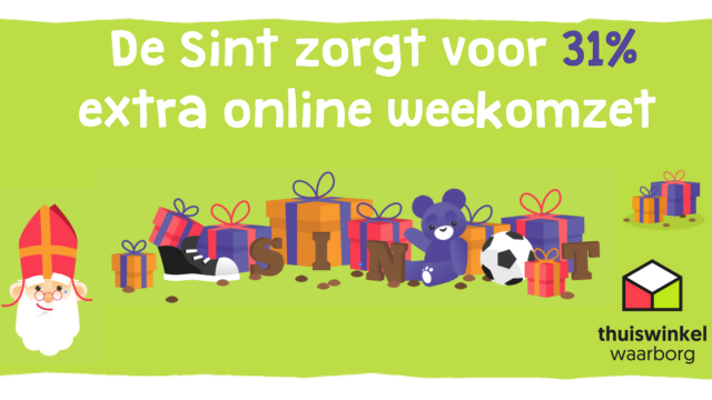 Sinterklaas geeft in 2017 € 358 miljoen online uit