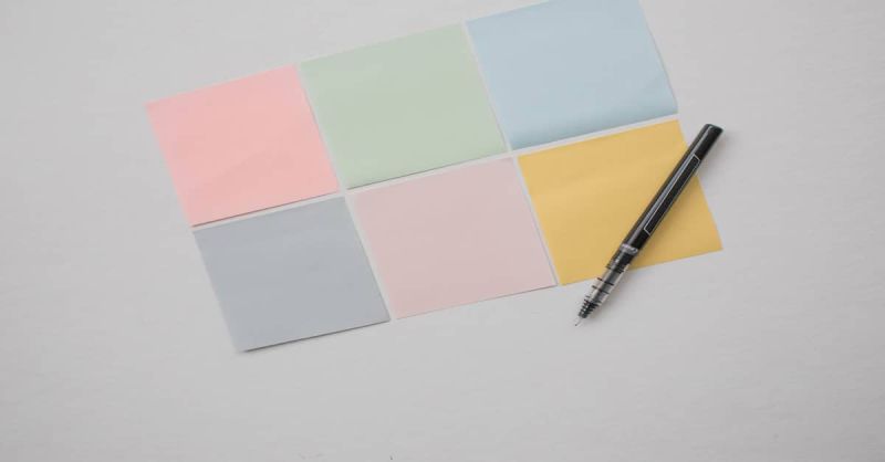 Post-its op een bord