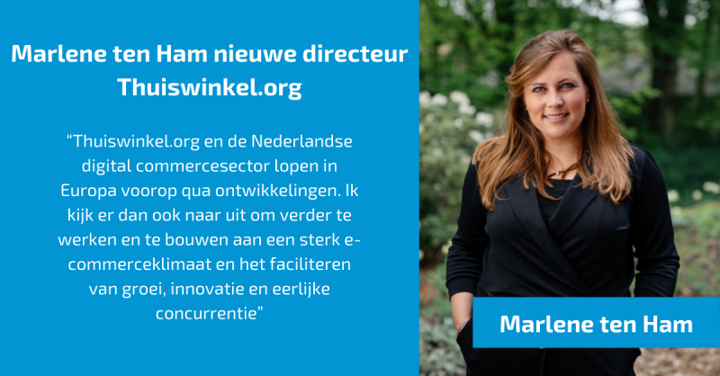Marlene ten Ham gestart als directeur Thuiswinkel.org